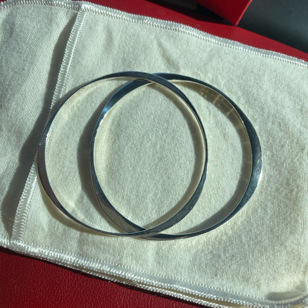 James Avery Set Of 2 Hammered Los Martillados Bangle Bracelet